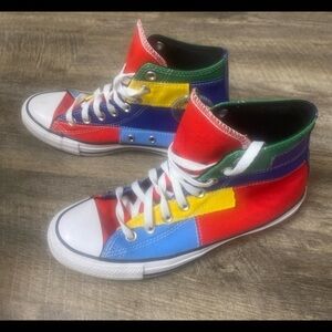 CONVERSE Patchwork high top sneakers